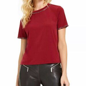 MICHAEL KORS ,Womens Burgundy XL Blouse